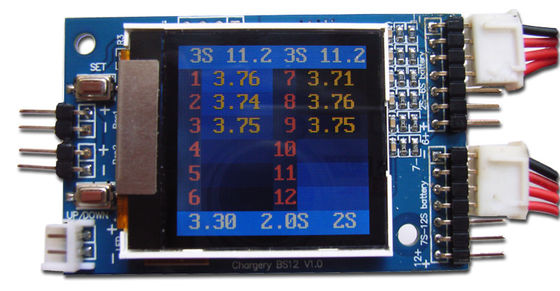 6S 12S LiPO Battery Cell Voltage Monitor Monitoring System tùy chỉnh