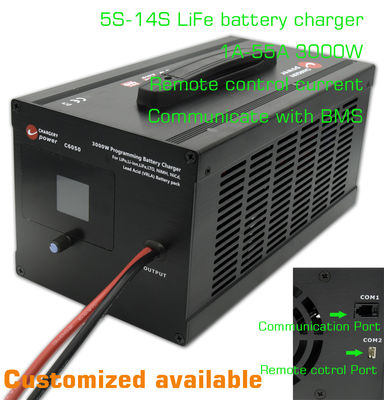 14S LFP Lithium Lifepo4 AC To DC Bộ sạc pin Hệ thống lưu trữ năng lượng 51.1V 3000W