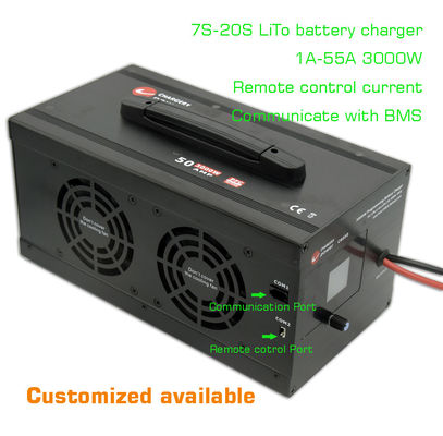 54V 3000W Lithium LTO LiTo Ac To Dc Bộ sạc pin 7S-20S 1A-55A